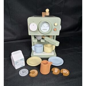 Wooden Coffee Maker, Espresso Machine Playset Afternoon Tea Early Learning